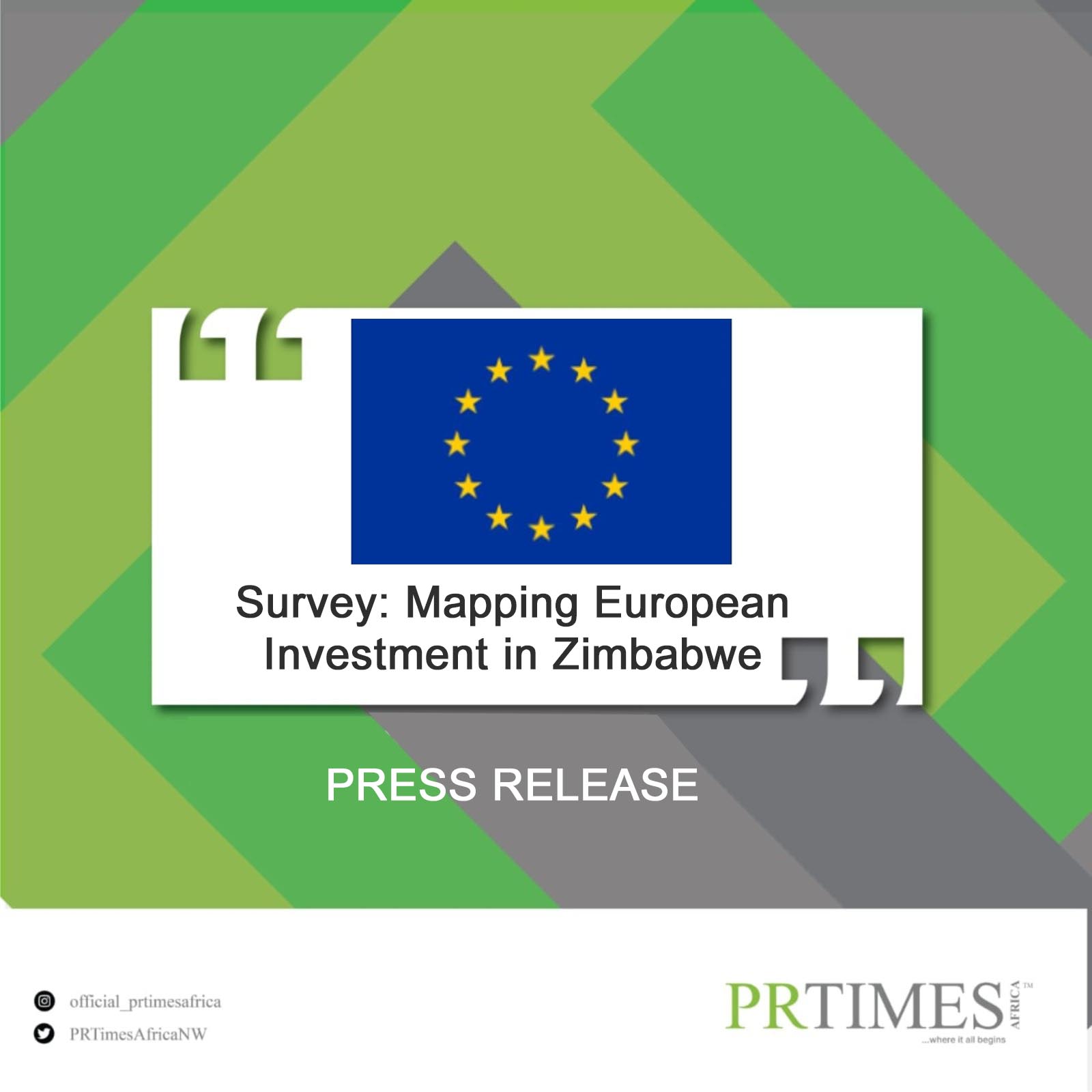 Press Release – Survey: Mapping European Investment in Zimbabwe
