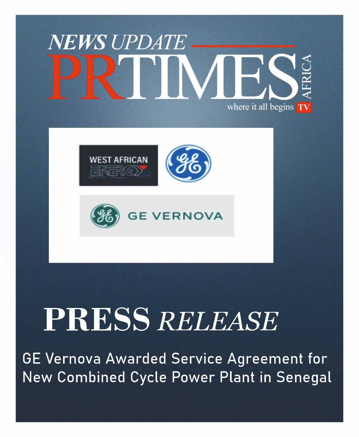 GE Vernova Awarded Service Agreement for New Combine Cycle Power Plant in Senegal