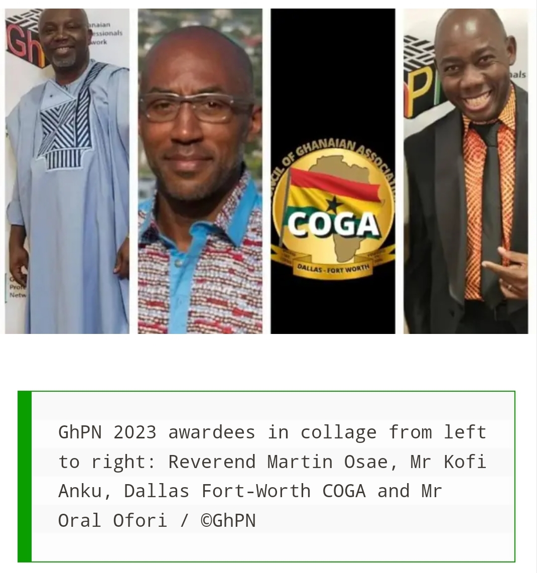 Ghanaian Professionals Network host Night of Excellence in Texas honoring persons from Ghana