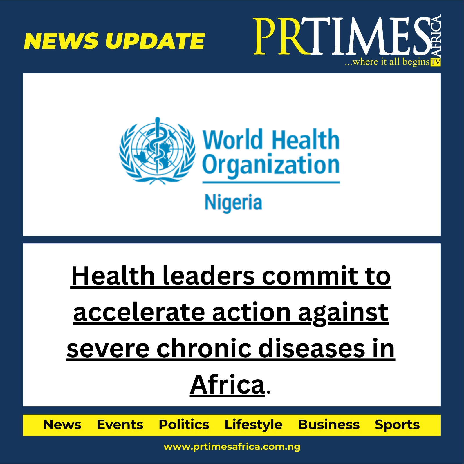 Health leaders commit to accelerate action against severe chronic diseases in Africa