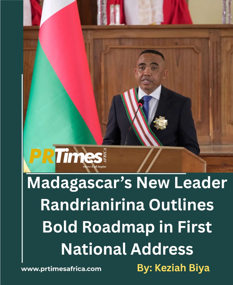 Madagascar’s New Leader Randrianirina Outlines Bold Roadmap in First National Address.